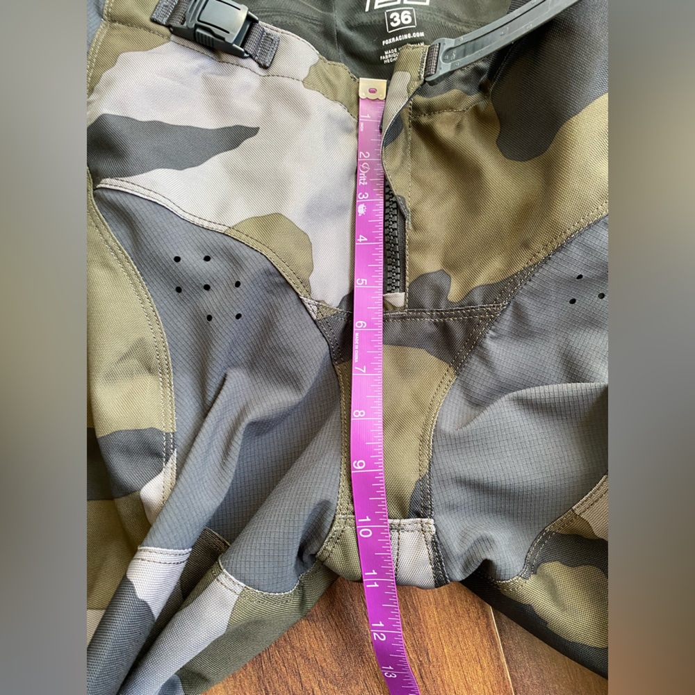 Fox Racing Przm 180 Camo Motorcross Pants Sz 36 Like New Padded - Picture 12 of 12